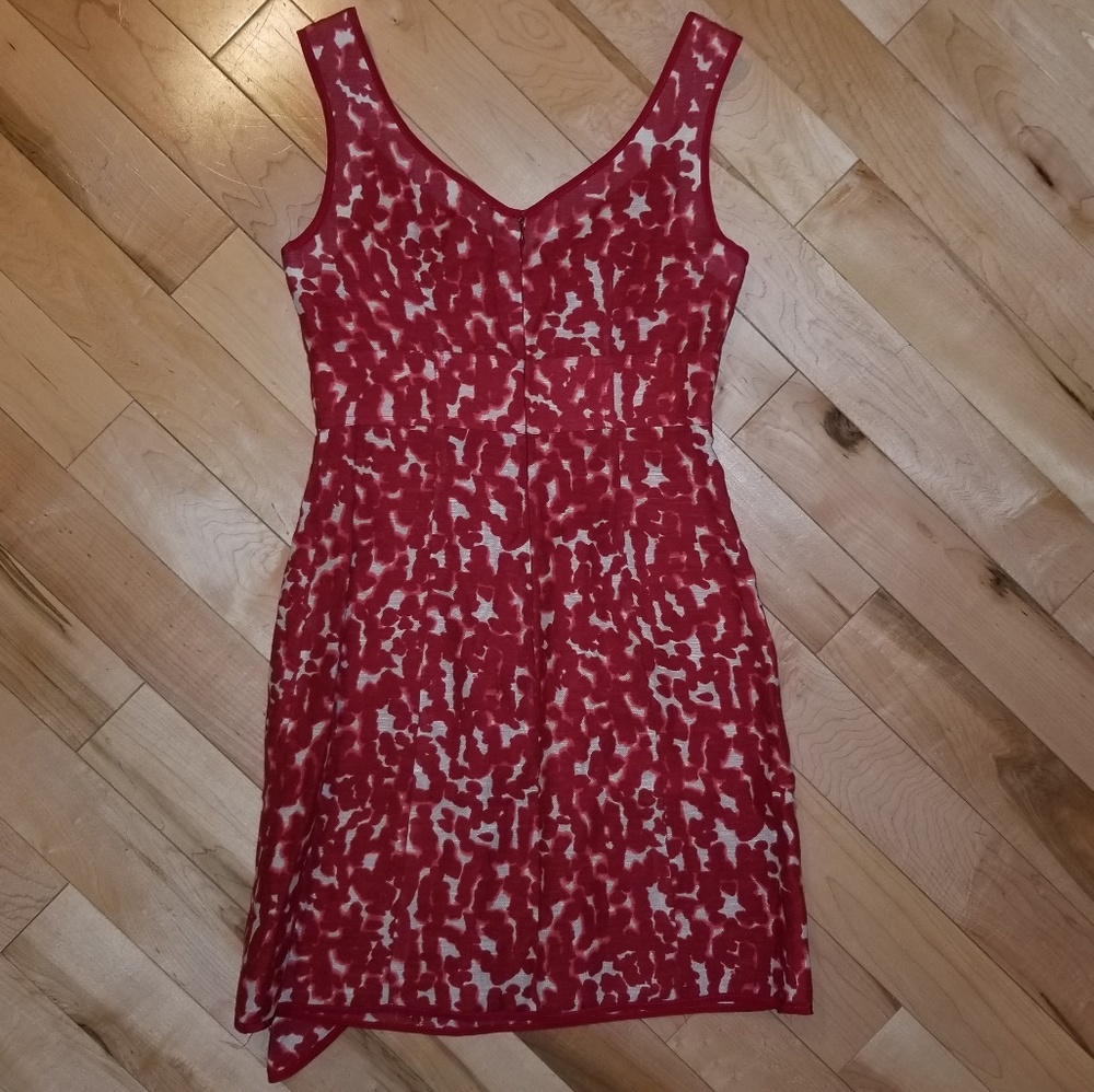 👗 Nanette Lepore In The Wild red dress size 2 animal print sleeveless - Picture 5 of 8